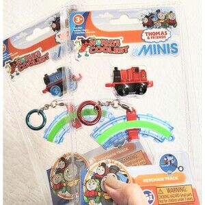 Keychain Thomas Train Engine and Track Worlds Coolest Smallest Mini Sealed